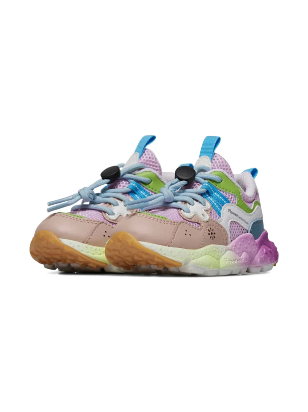 FLOWER MOUNTAIN KIDS logo-print sneakers Pink