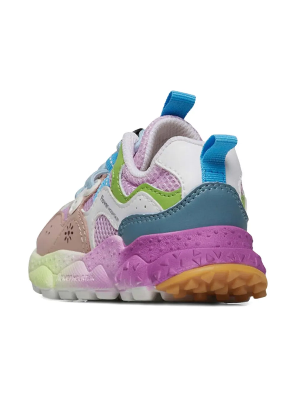 FLOWER MOUNTAIN KIDS logo-print sneakers Pink