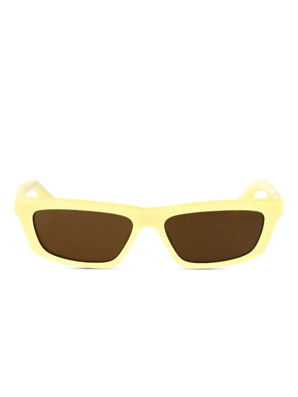 Jacquemus Yellow Rectangular Sunglasses 29813302_59333480_600.jpg main image 3