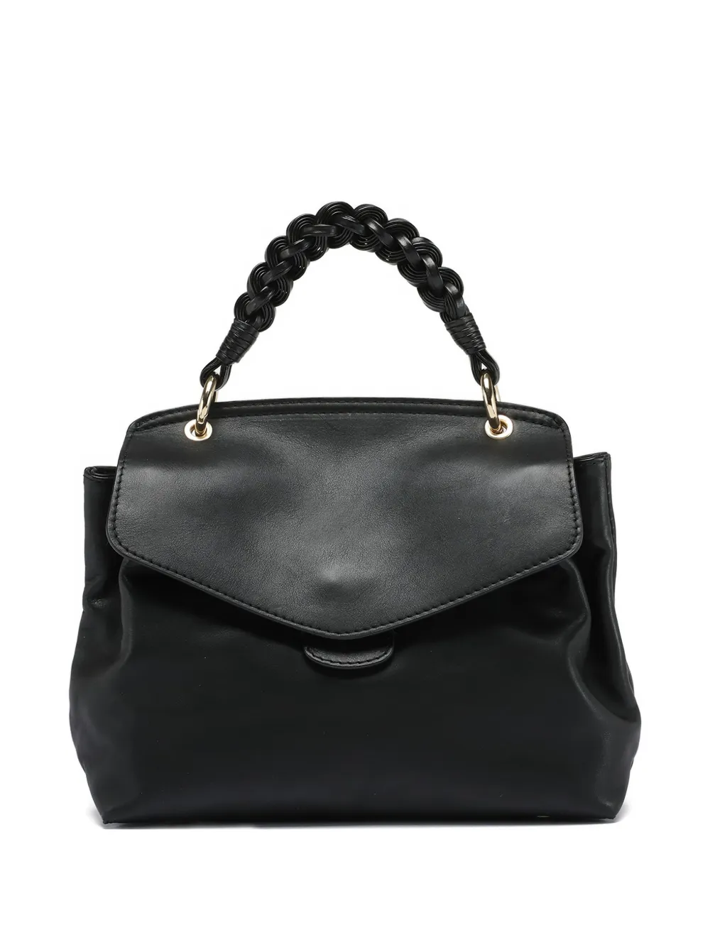 Officine Creative woven-handle satchel bag Zwart