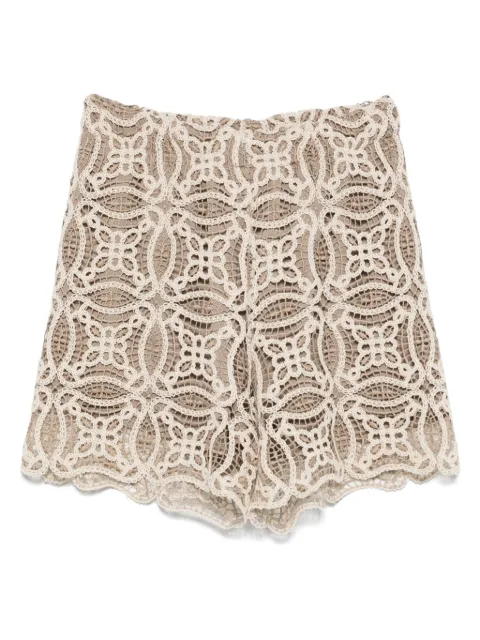 MOUTAKI embroidered-lace shorts