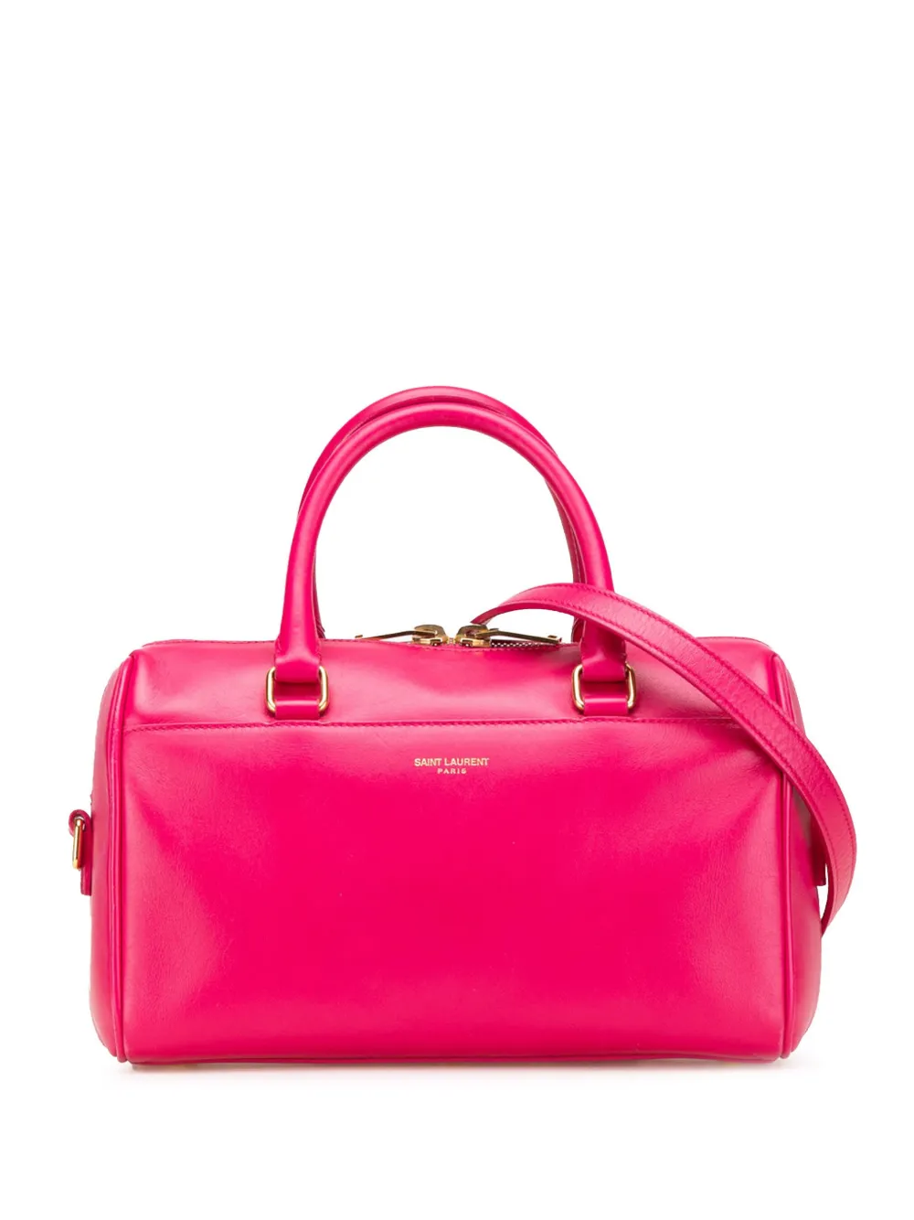 Saint Laurent Pre-Owned 2010-2024 Baby Leather Classic Duffle satchel Saint Laurent Pre-Owned 2010-2024 Baby Leather Classic Duffle satchel