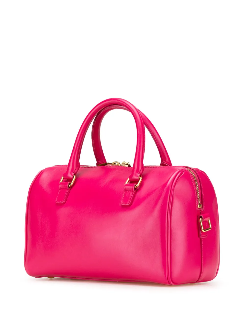 Pre-owned Saint Laurent 2010-2024 Baby Leather Classic Duffle Satchel