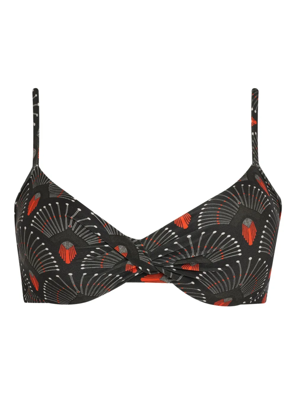 Lygia & Nanny Cassis twisted bikini top | gris | Image 1