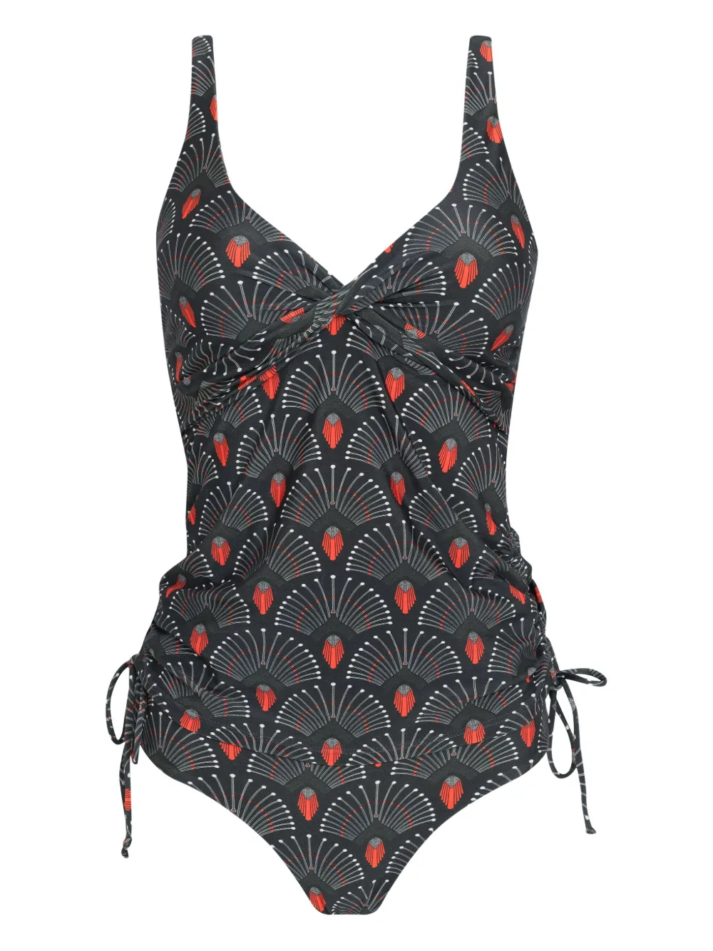 Lygia & Nanny Bruma ruched swimsuit Grijs