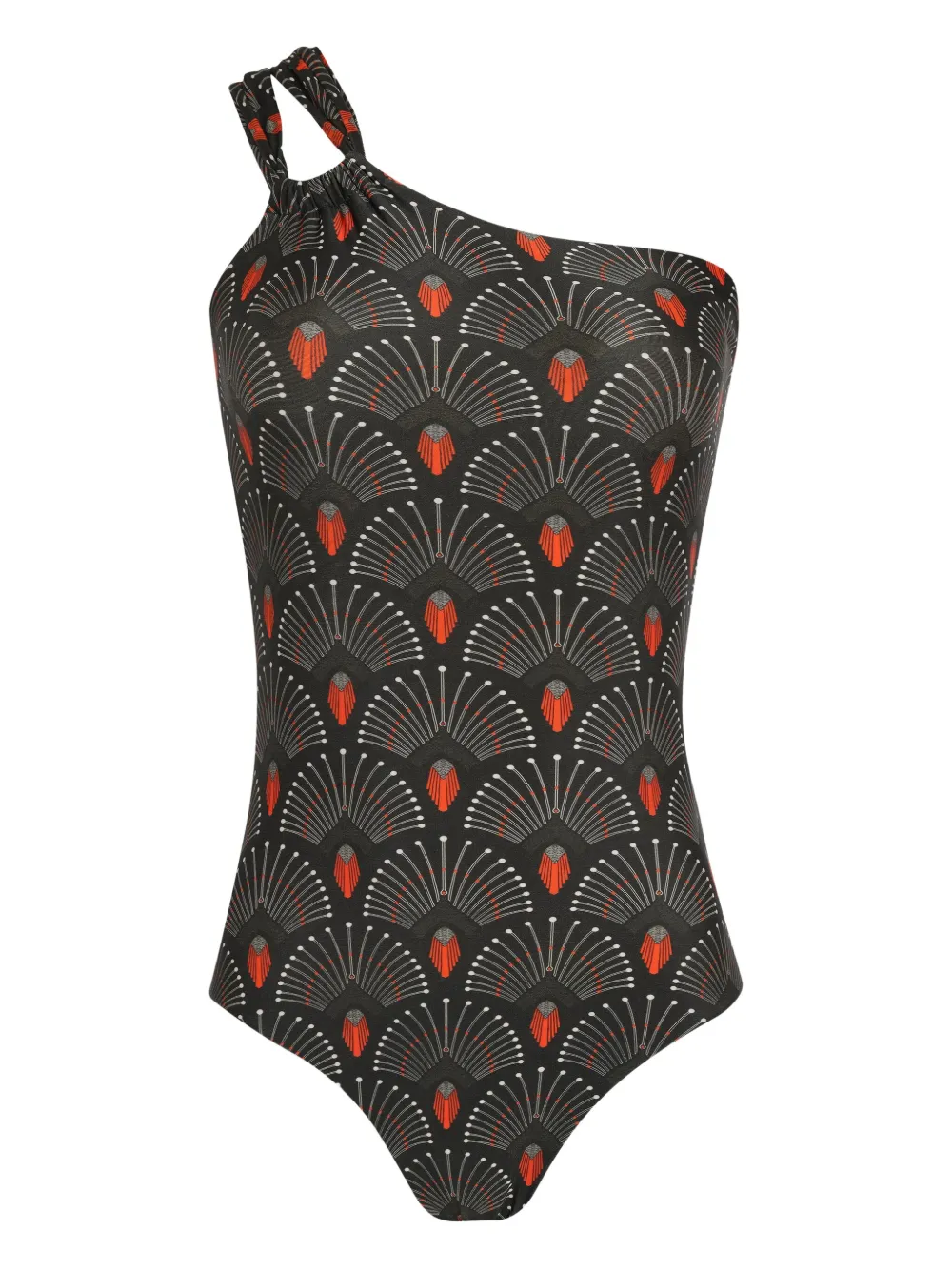 Lygia & Nanny Miusha one-shoulder swimsuit Grijs