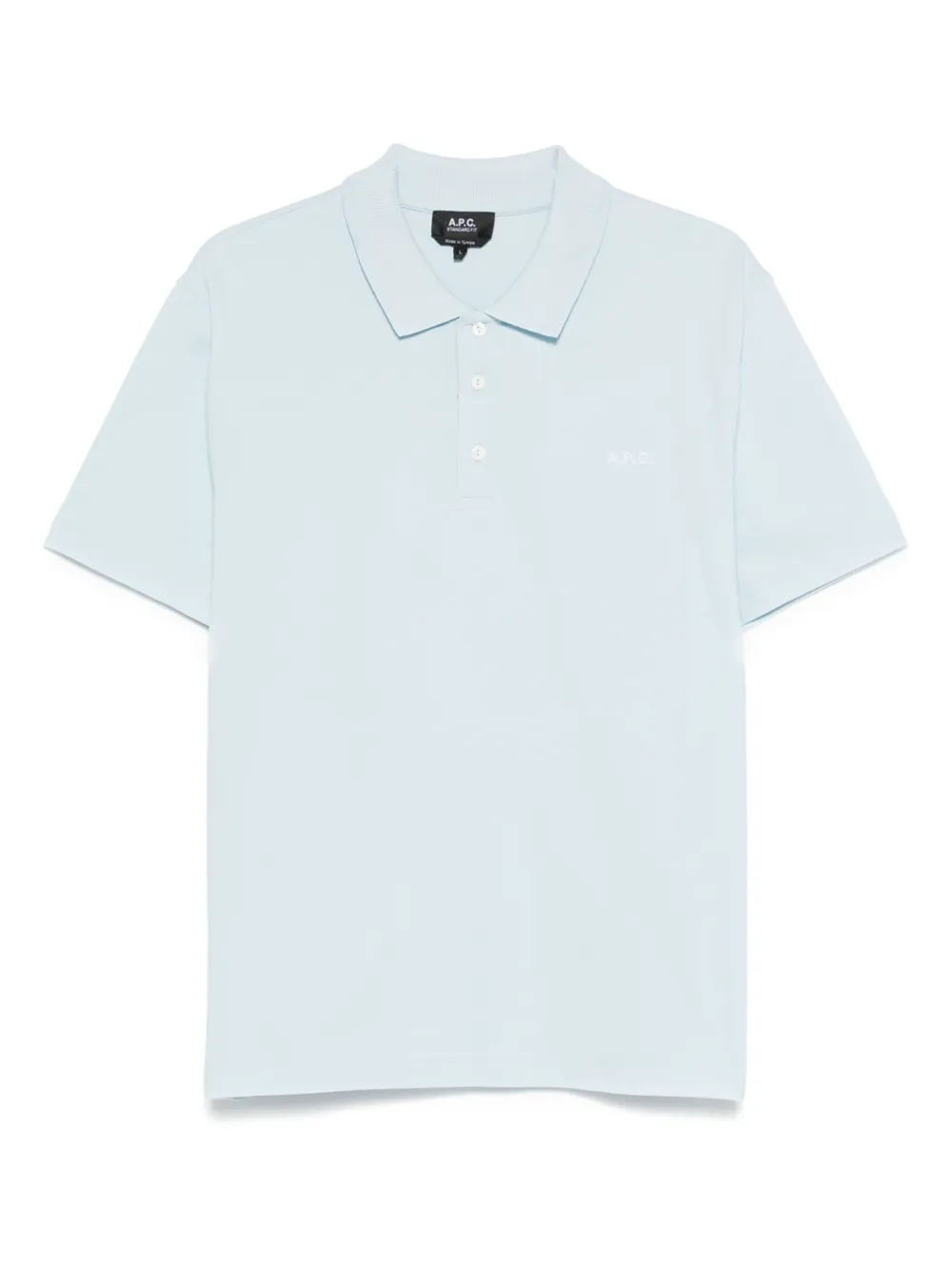 A.P.C. playera tipo polo con logo bordado | azul | Image 1