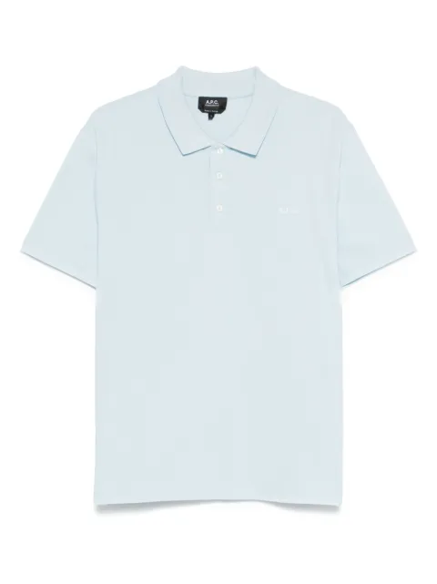A.P.C. logo-embroidered polo shirt 