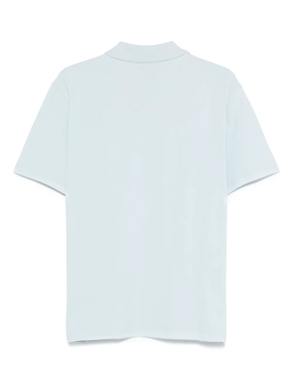 A.P.C. logo-embroidered polo shirt - Blauw