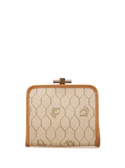 Christian Dior Pre-Owned 20th Century Honeycomb Canvas Kisslock coin pouch