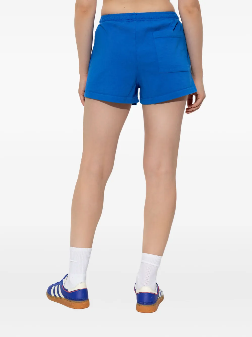 Sporty And Rich Disco Logo-print Shorts In Blue