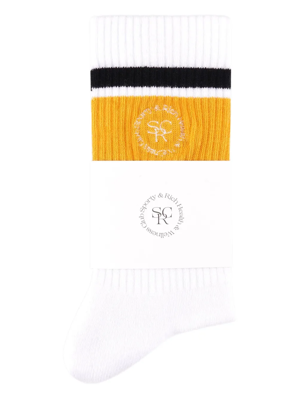 Sporty & Rich striped logo socks | Men | Image 2