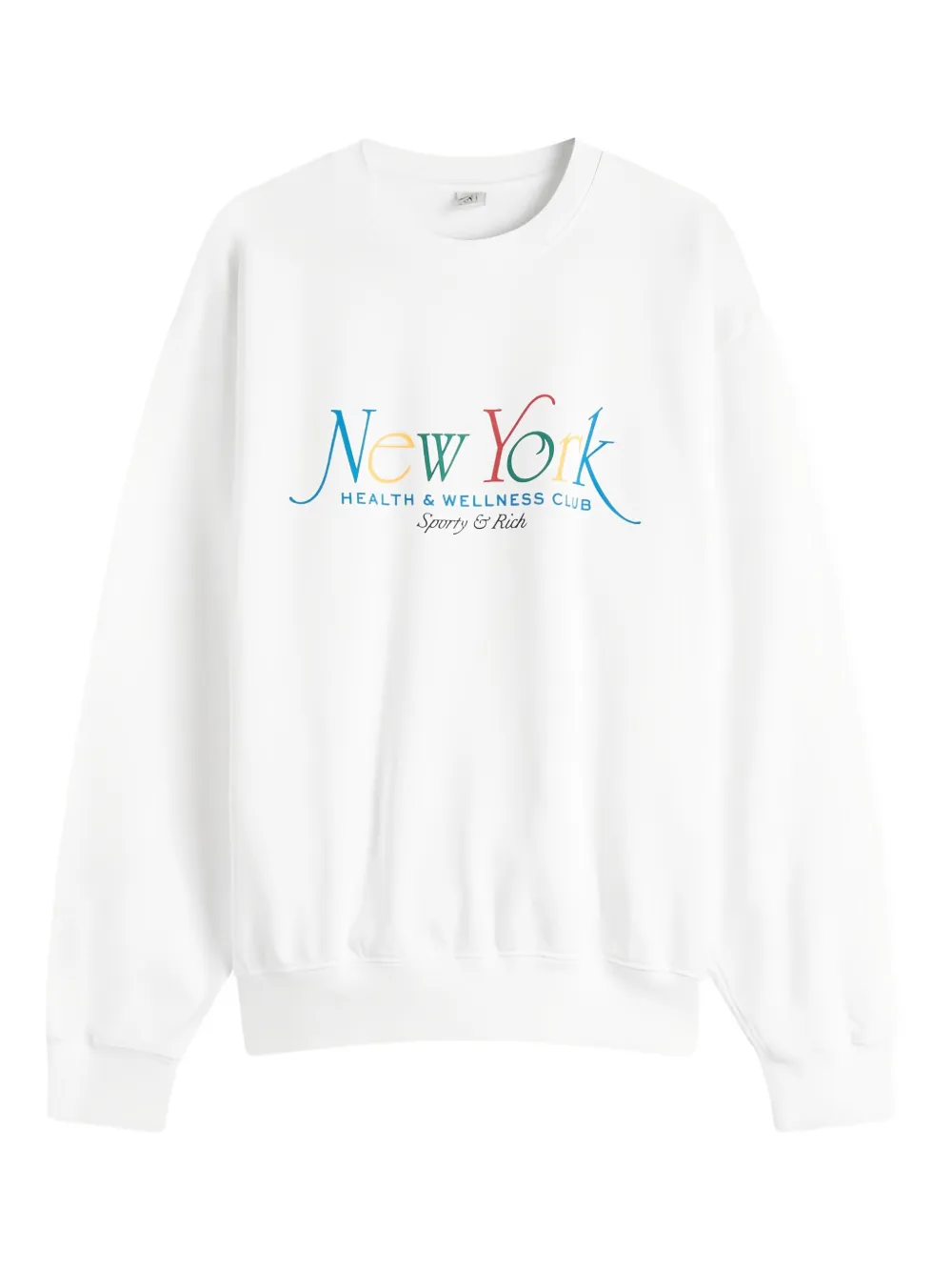 Sporty & Rich crew-neck graphic sweatshirt | White | Image 1