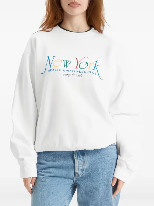 Sporty & Rich グラフィック スウェットシャツ | ホワイト | FARFETCH JP