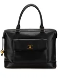 CHANEL Pre-Owned 1991-1994 CC Caviar Turnlock tote bag - Black