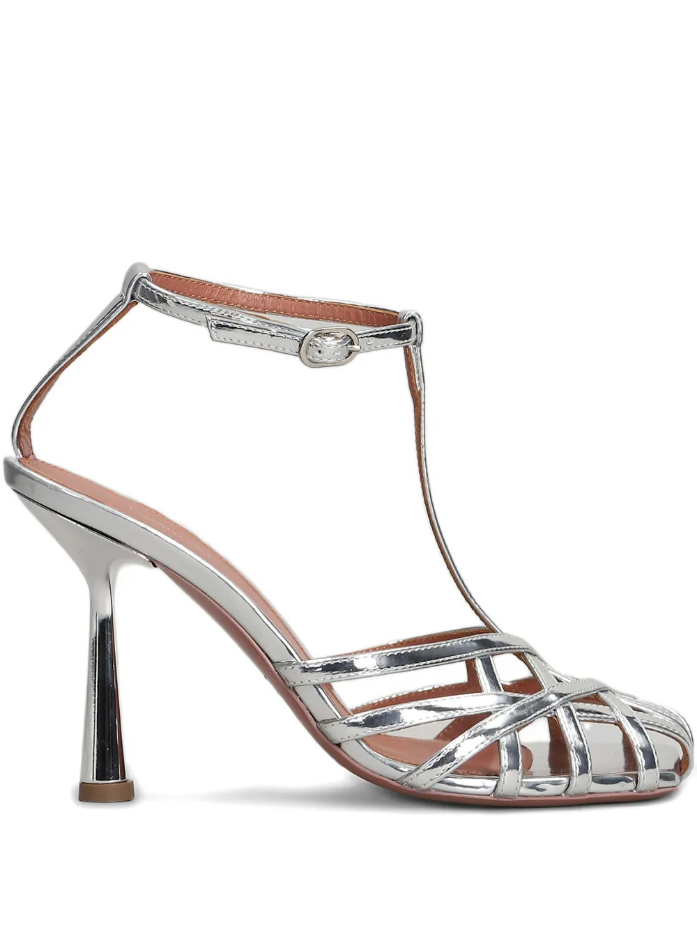 Aldo Castagna 100mm Lidia sandals Silver