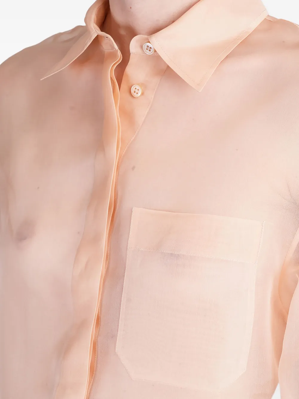 Del Core Zijden blouse Roze