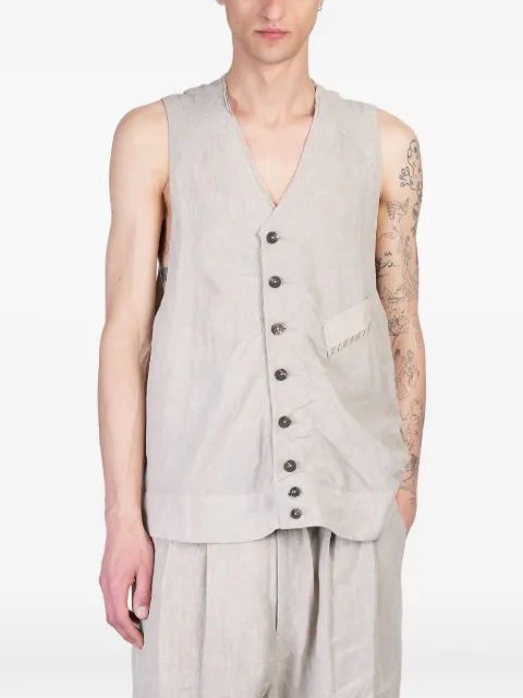 Ziggy Chen linen gilet