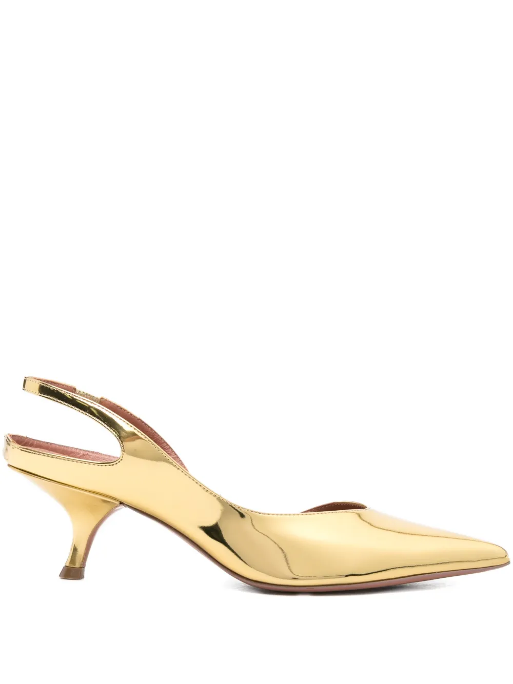 Aldo Castagna 60mm Mikaela slingback pumps Gold