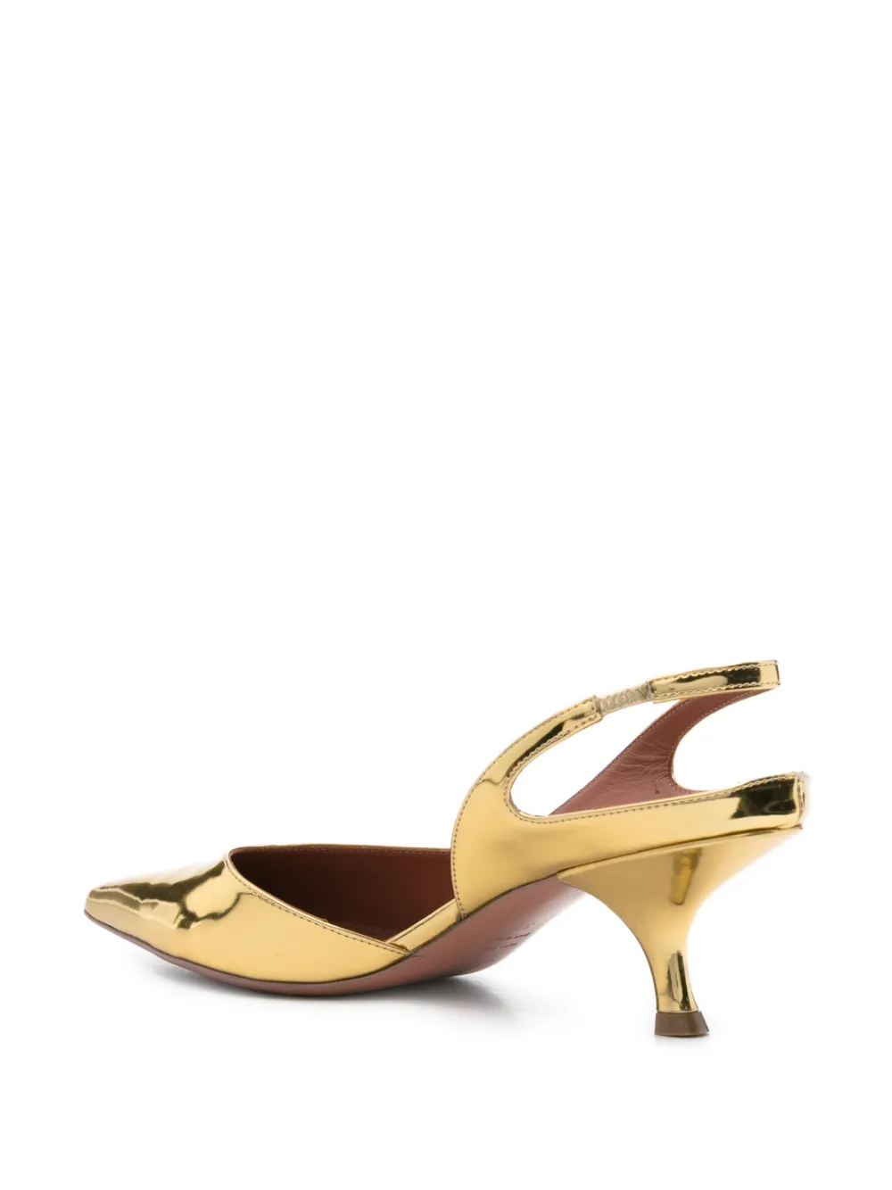 Aldo Castagna 60mm Mikaela slingback pumps Gold