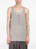 Ziggy Chen button-up tank top - Grey