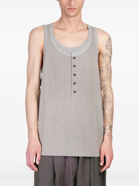 Ziggy Chen button-up tank top
