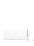 Aldo Castagna patent leather clutch bag - White