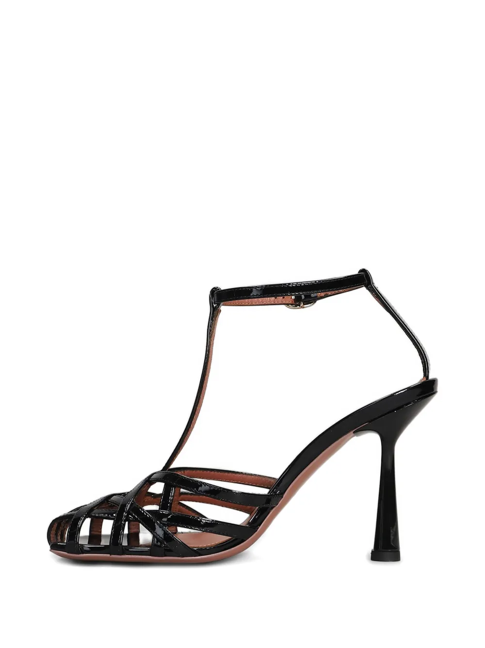 Aldo Castagna 100 mm Lidia sandalen Zwart