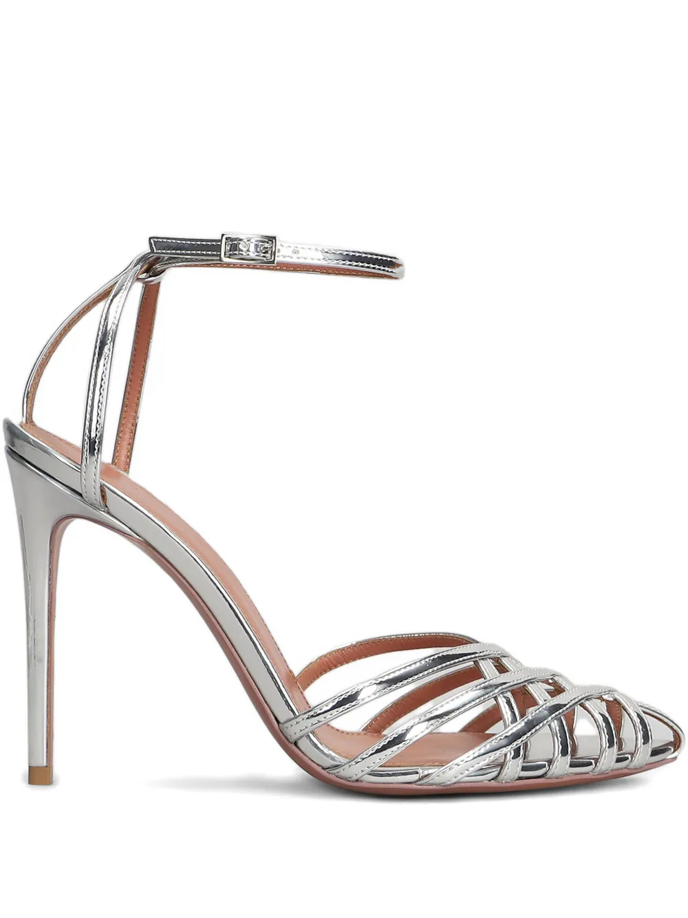 Aldo Castagna 110mm Miami sandals Silver
