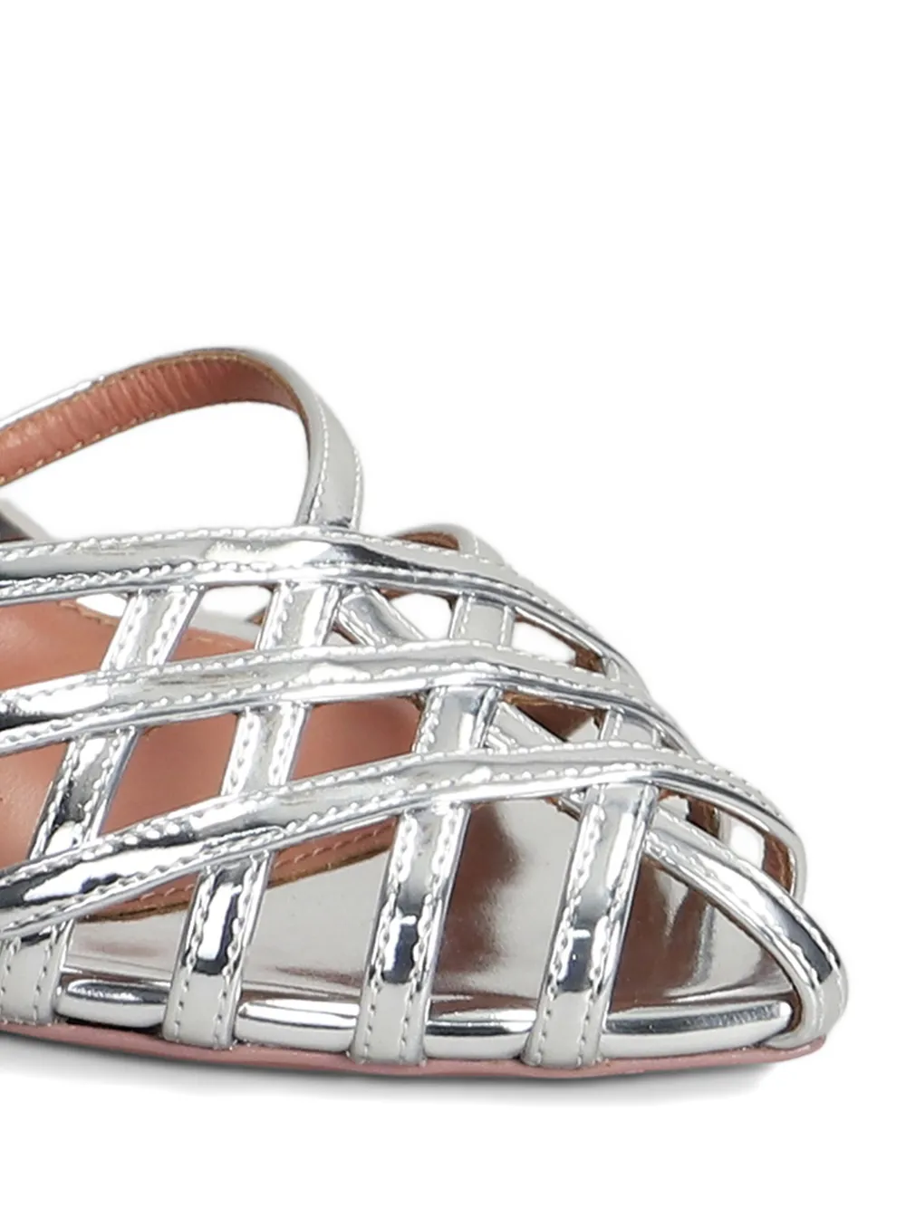 Aldo Castagna 110mm Miami sandals Silver