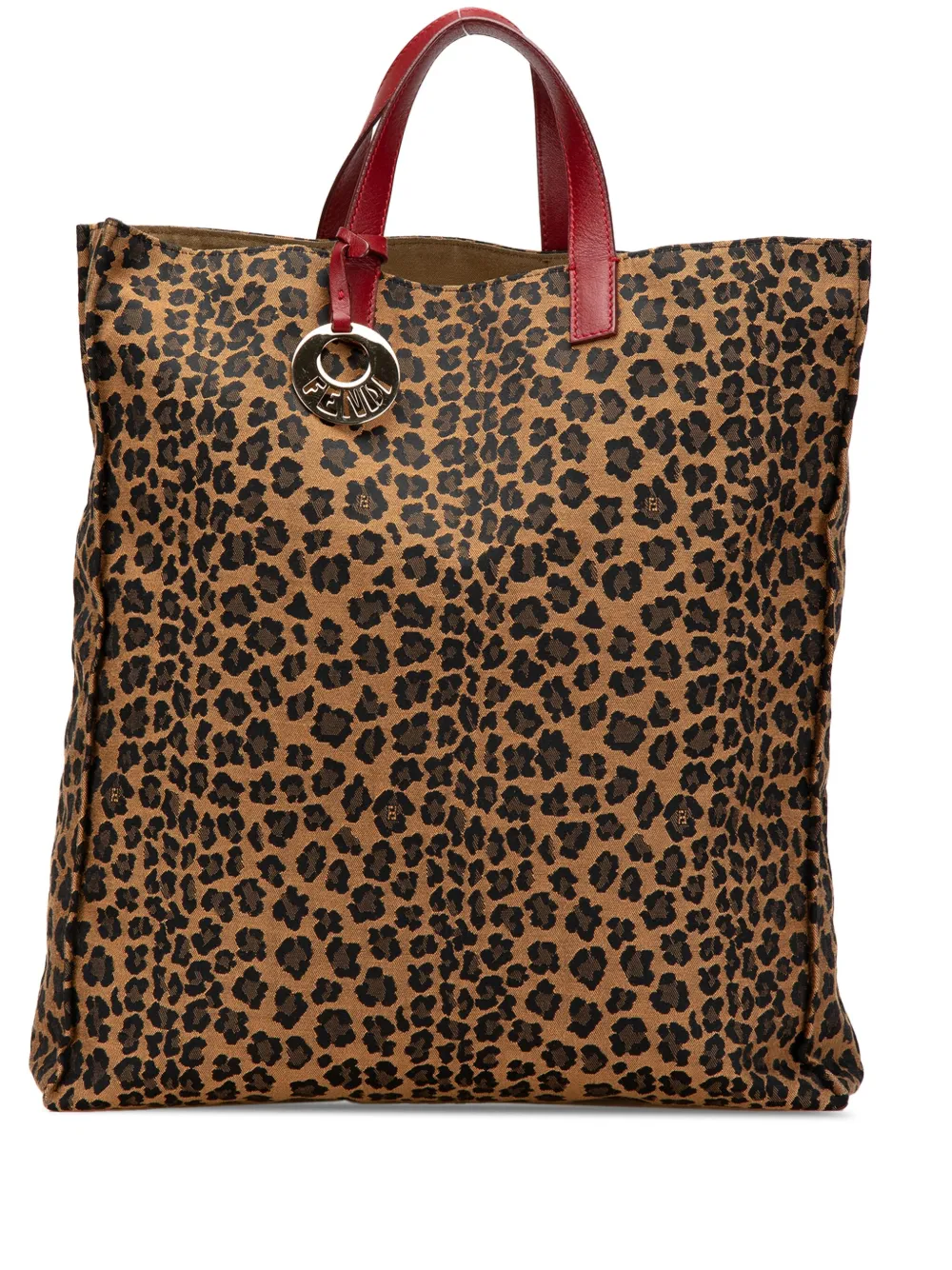 Fendi Pre-Owned 2010-2025 Leopard Print Canvas tote bag - ブラウン Fendi Pre-Owned 2010-2025 Leopard Print Canvas tote bag - ブラウン