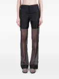 Del Core silk trousers - Black