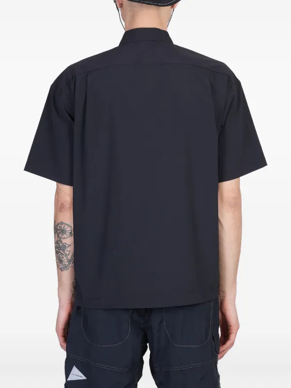 And Wander logo-print Shirt | Black | FARFETCH RO