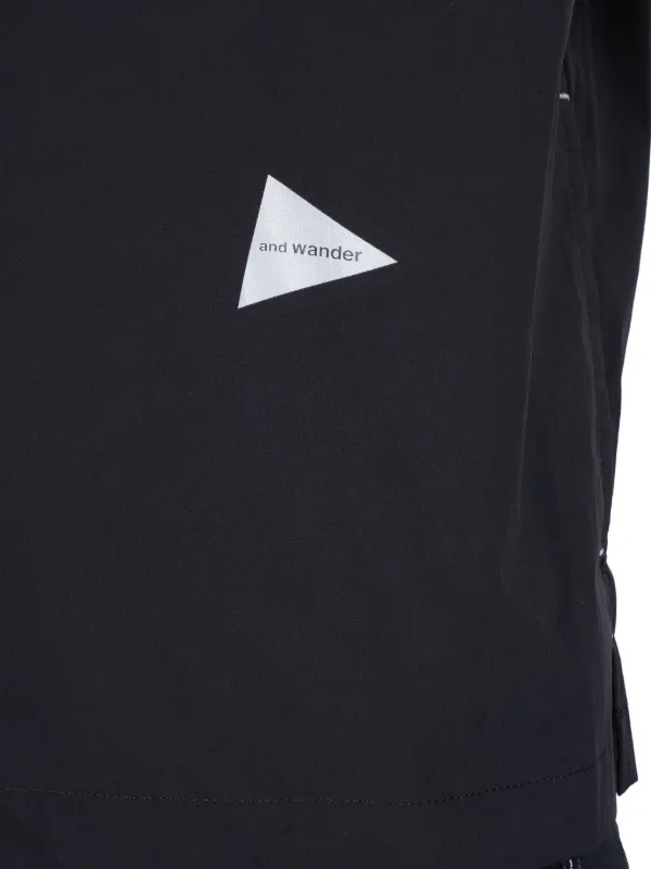 トップス and wander logo LS - Size M and wander - Tech LS Shirt (Black) | HHV