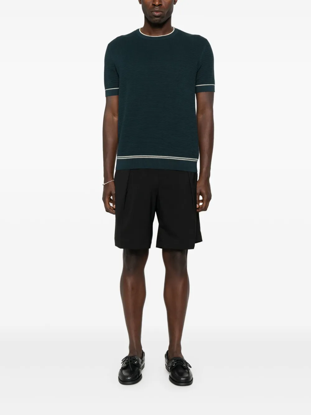 Briglia 1949 pleated shorts Zwart