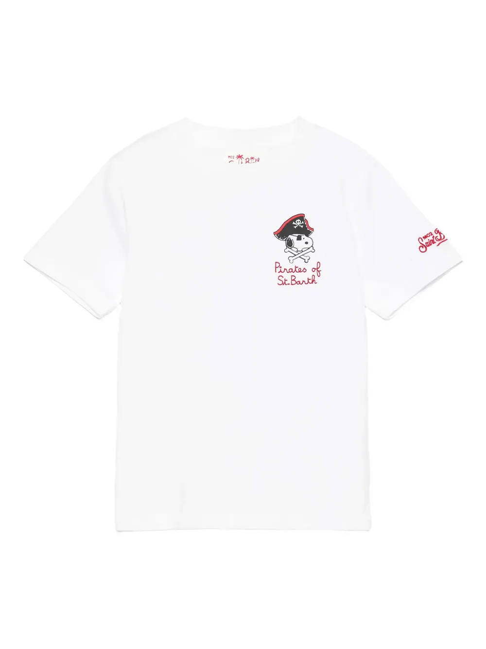 MC2 Saint Barth Kids Pirate Snoopy T-shirt Wit