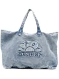 Sundek denim tote bag - Blue