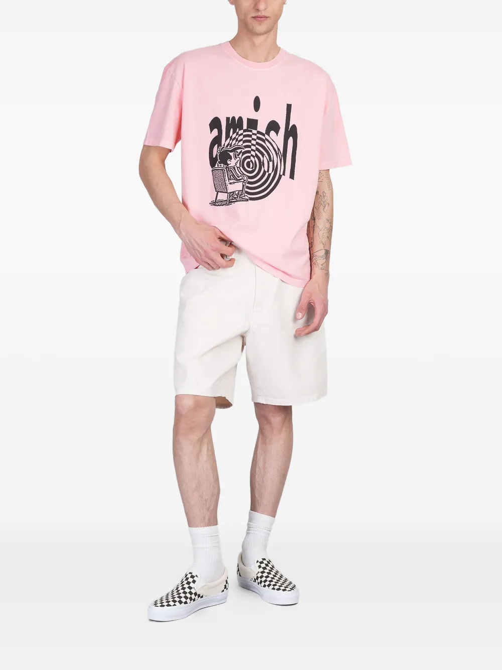 AMISH Bernie shorts - Wit