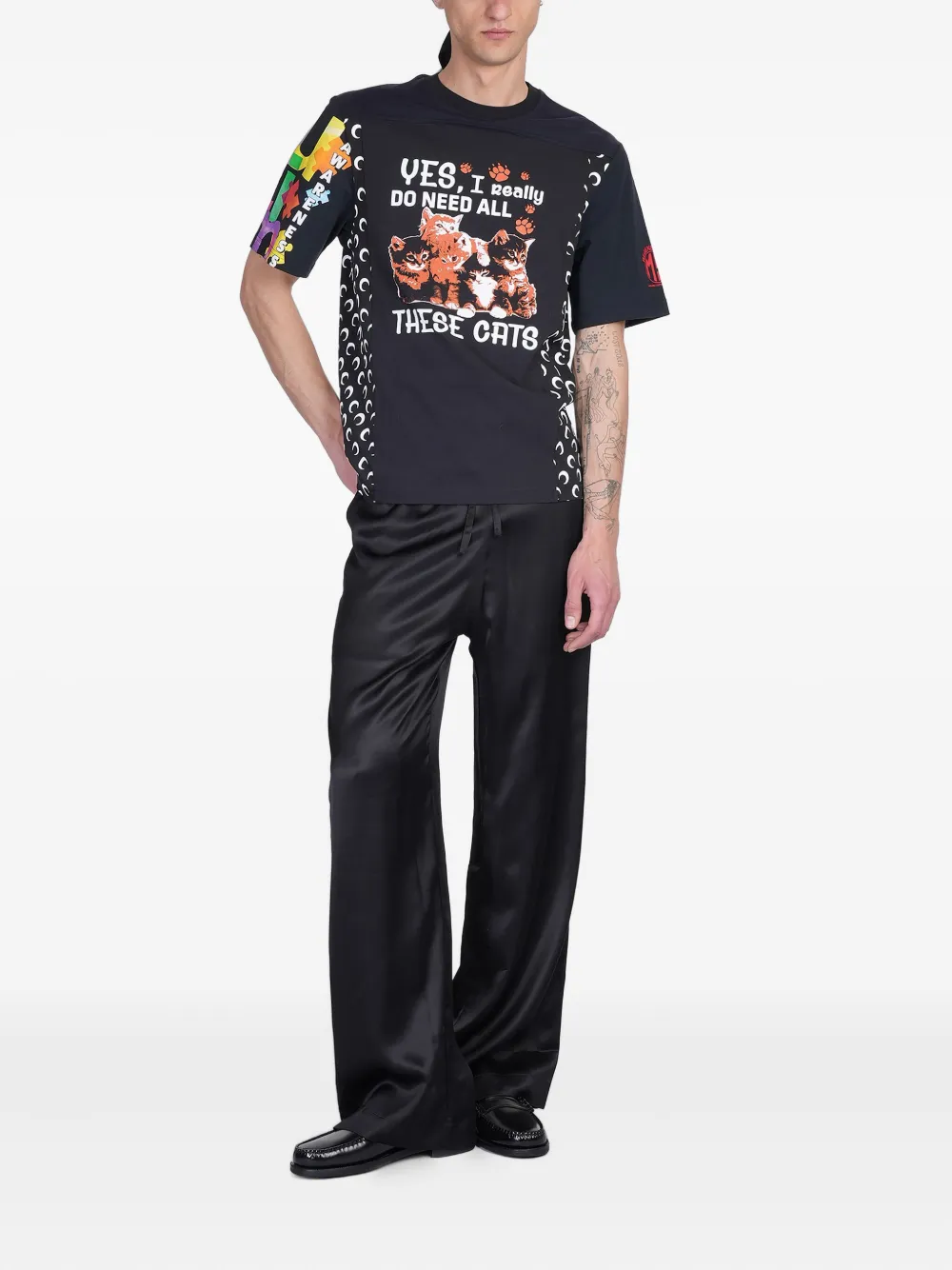 Marine Serre Regenerated Graphic T-shirt - Zwart