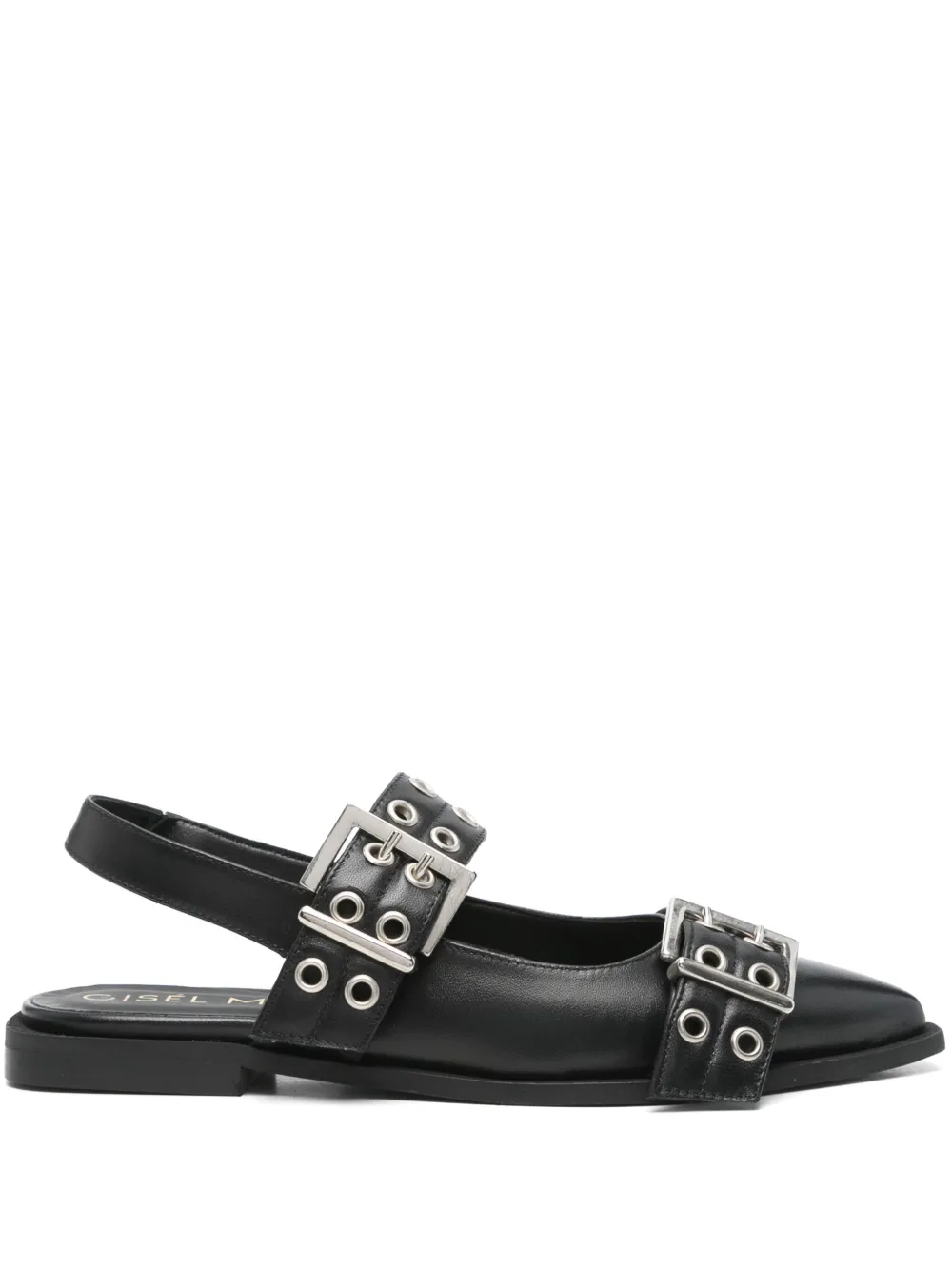 Gisel Moire Saturno ballet flats | negro | Image 1