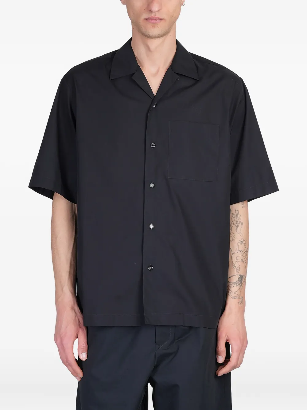 OAMC camisa de algodón | negro | Image 1