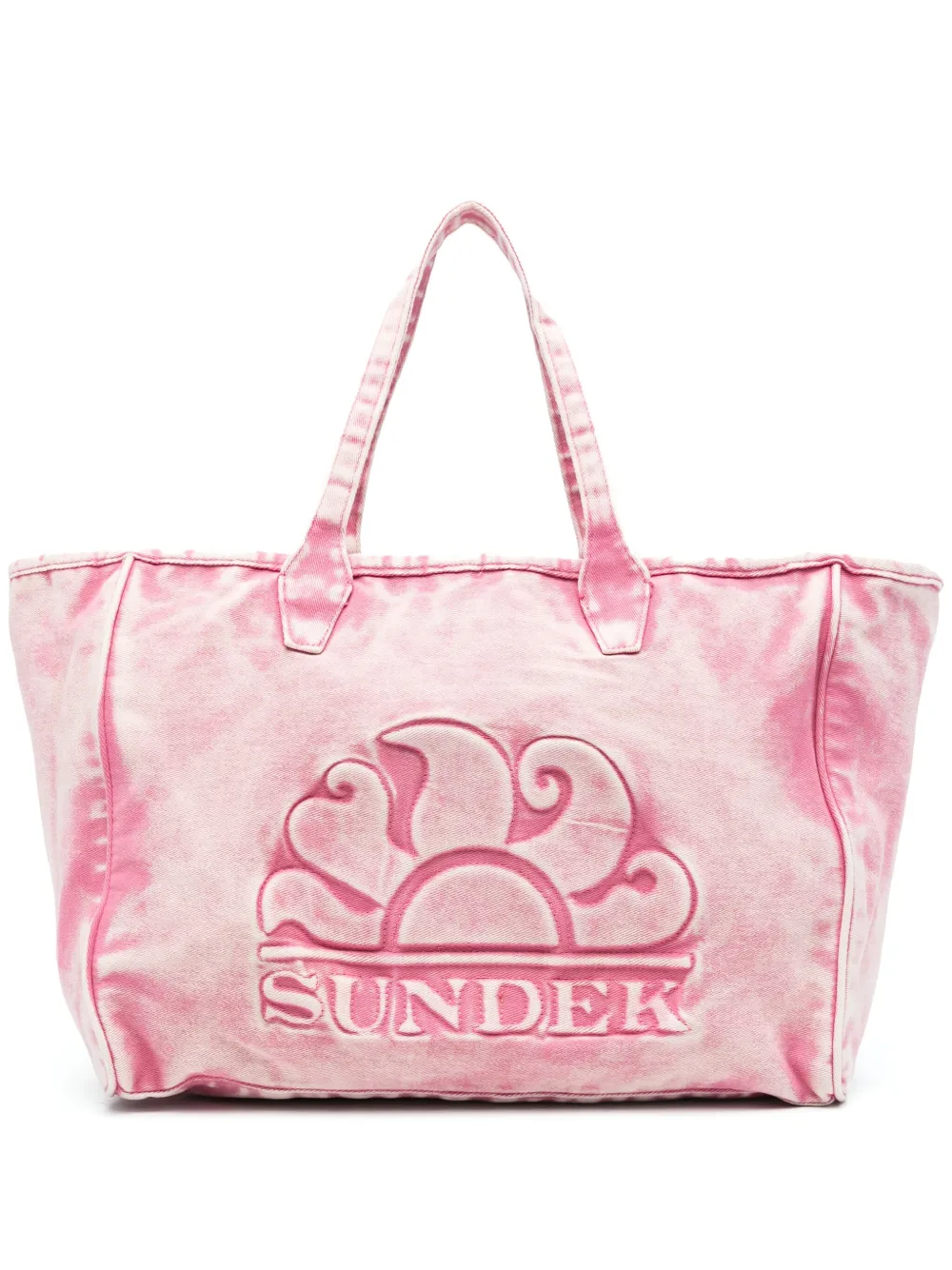Sundek denim tote bag | Pink | Image 1