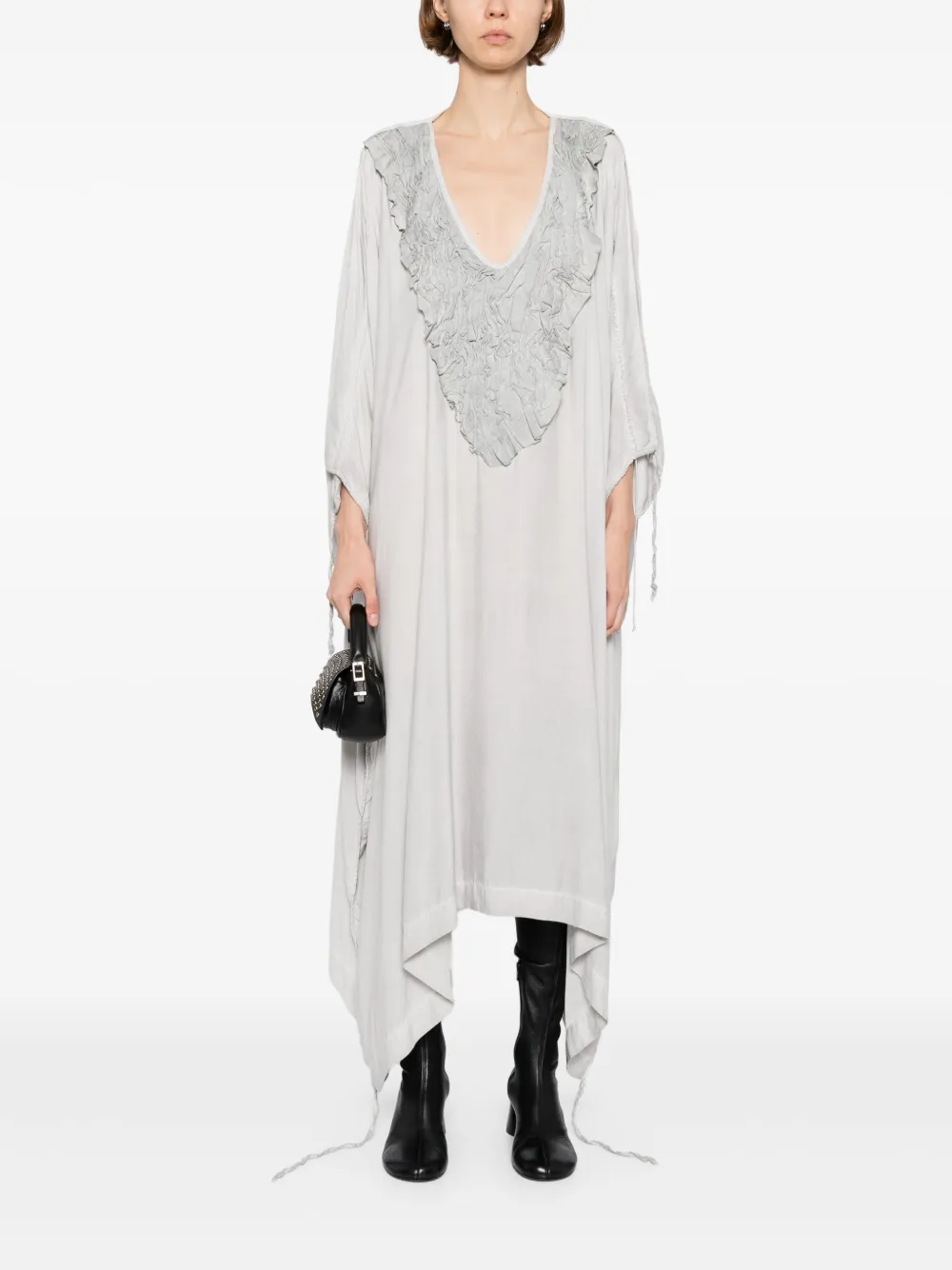 Isaac Sellam Experience V-neck dress - Grijs