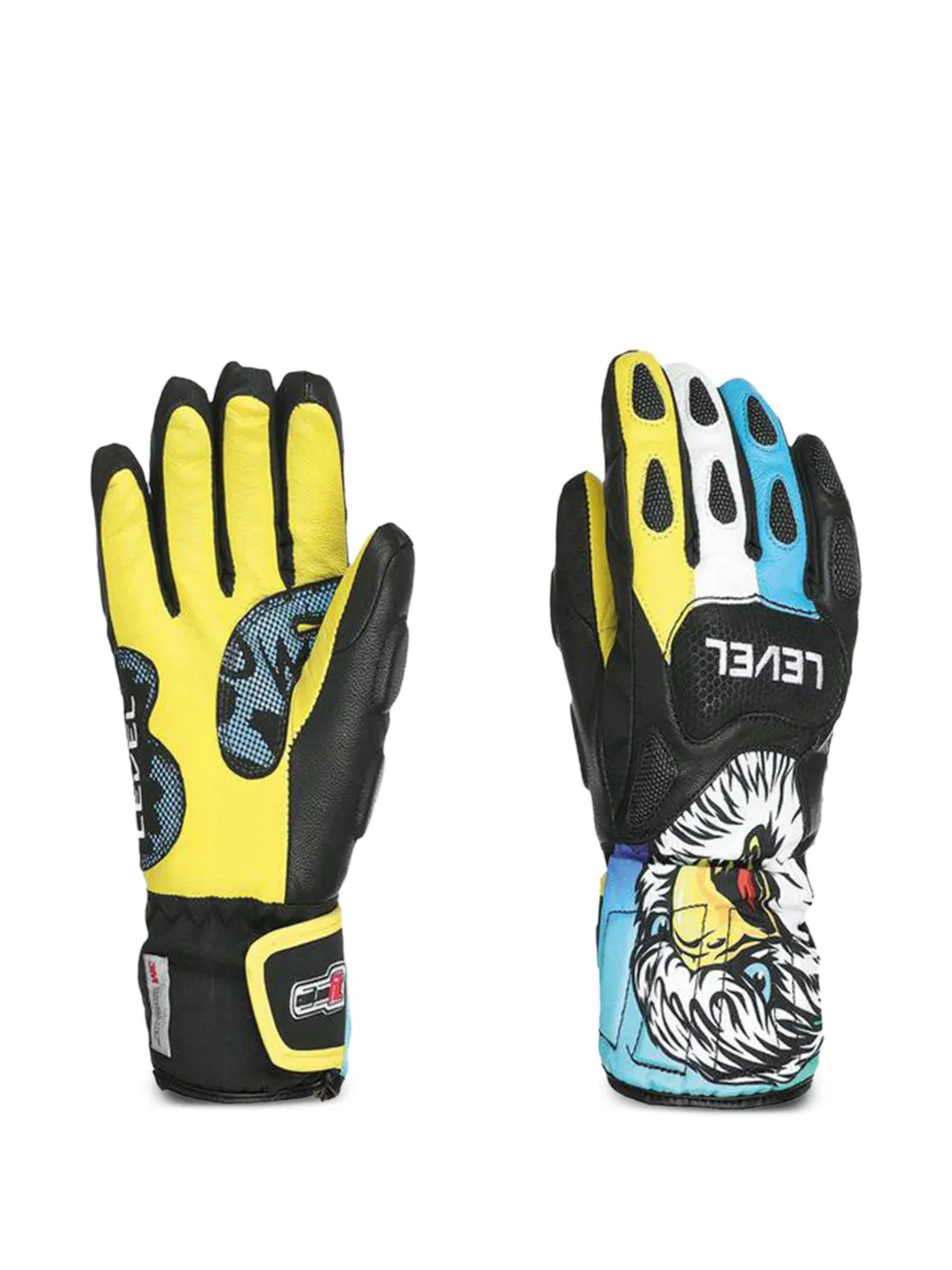 LEVEL KIDS leather gloves - Nero