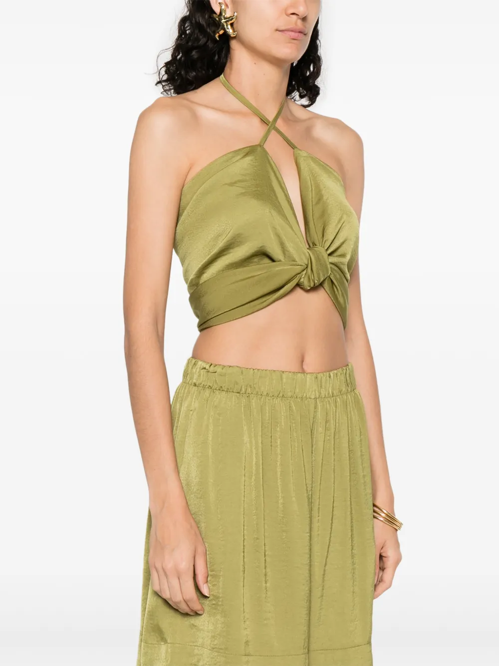  Moutaki Knot-detail Top - Green 
