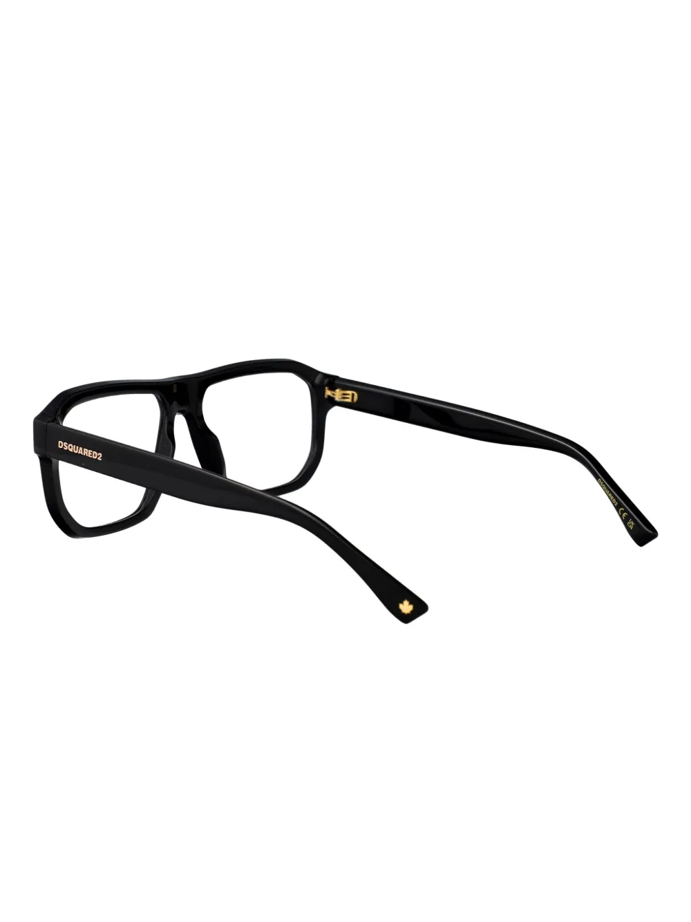 DSQUARED2 EYEWEAR Bril met rechthoekig montuur Zwart