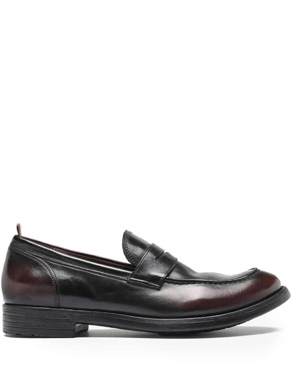 Officine Creative penny leather loafers Red