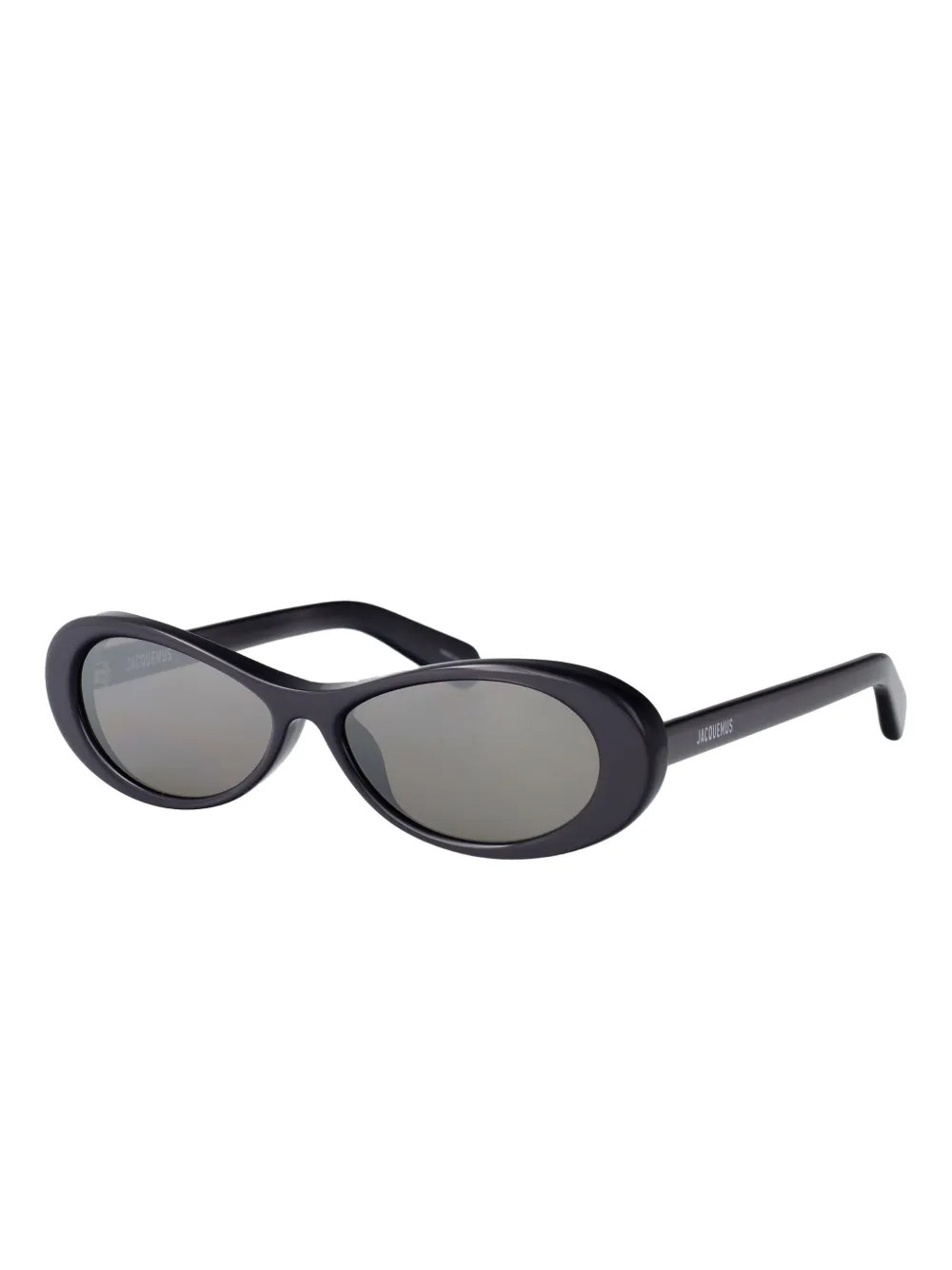 Jacquemus oval-frame sunglasses - Zwart