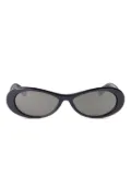 Jacquemus oval-frame sunglasses - Black