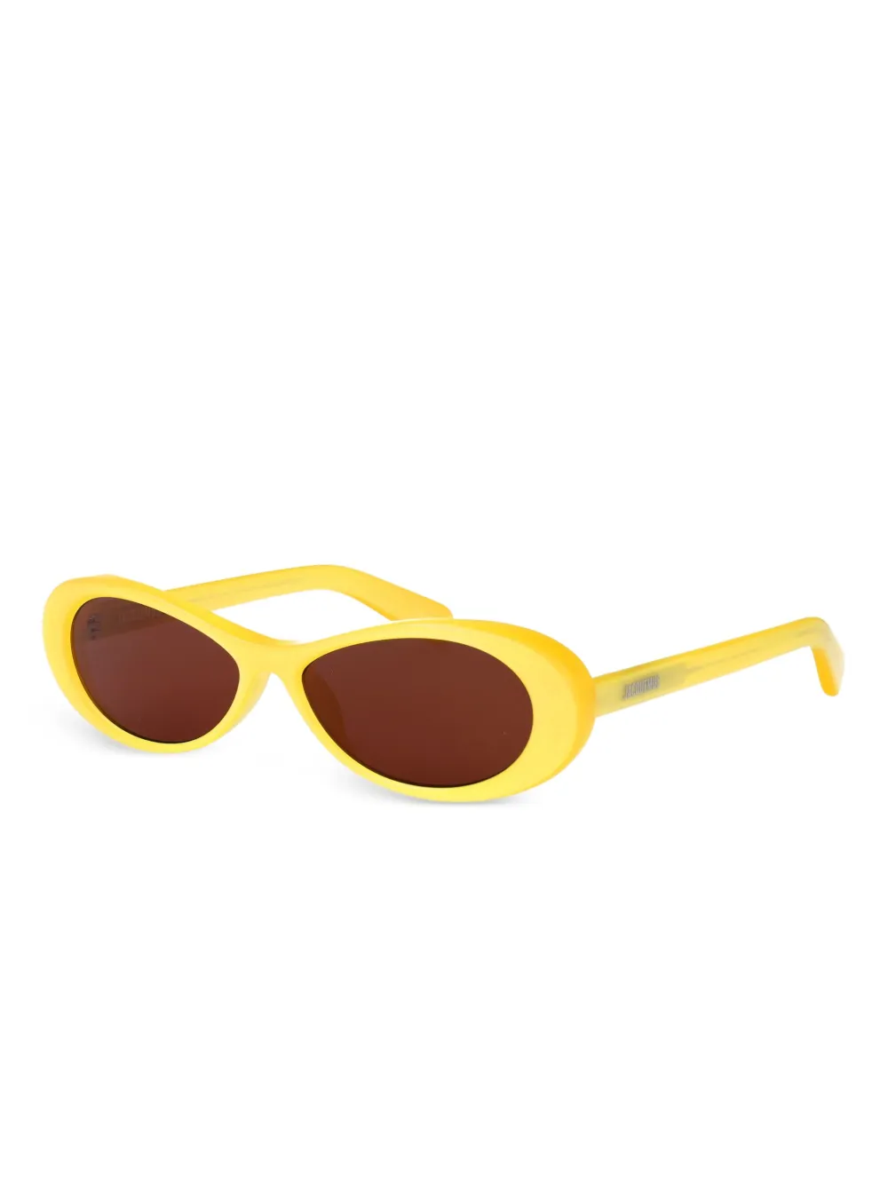Jacquemus oval-frame sunglasses - Geel